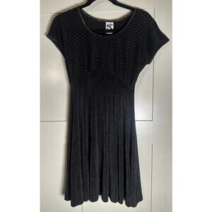 Vintage 90's Goth Black Zanoni Dress Size S